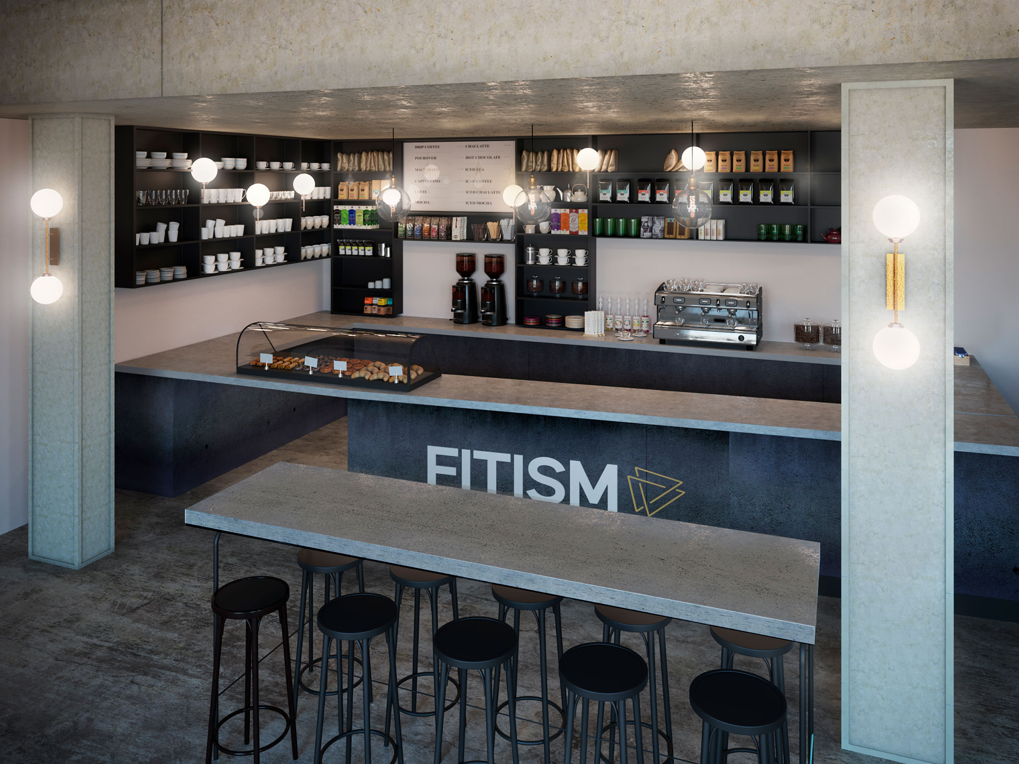 Fitism - Interior Transformation - Project Visual 2 - Grey Coffee