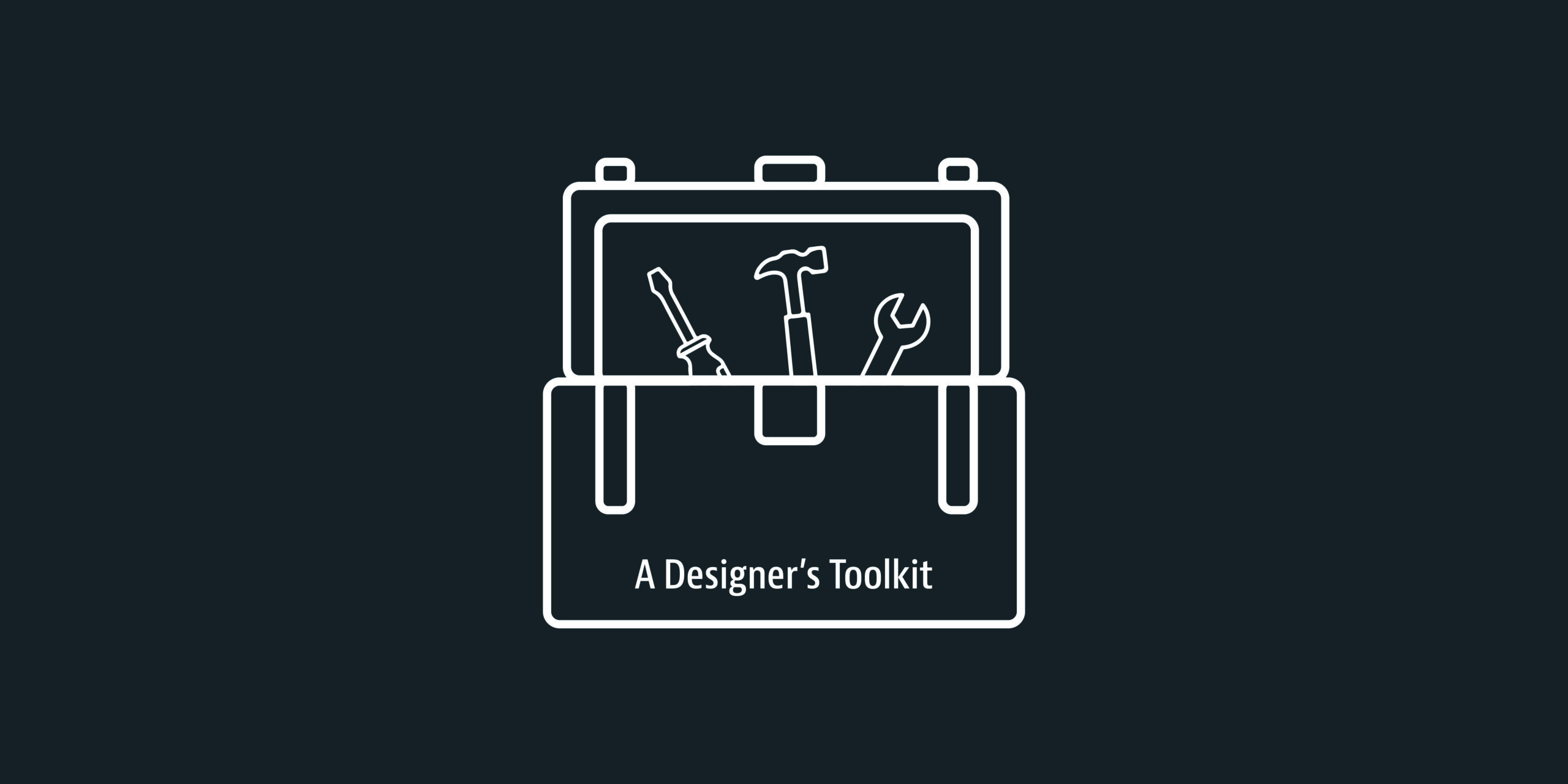 Designer Tool Kit Illustration - Tool kit Illustration - Grey Coffee Blog Post