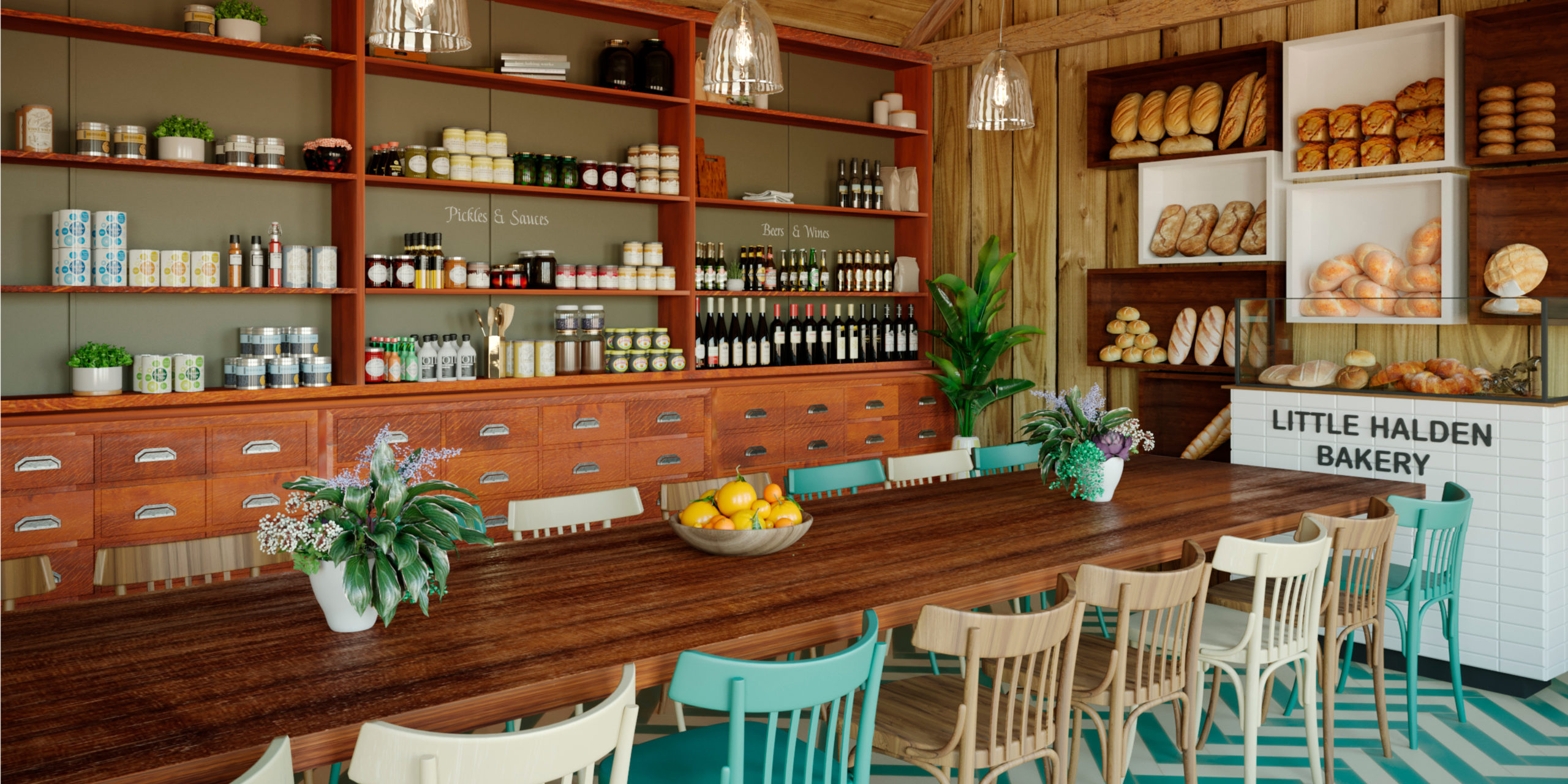 Little Halden Farm: Bakery Interior Visual