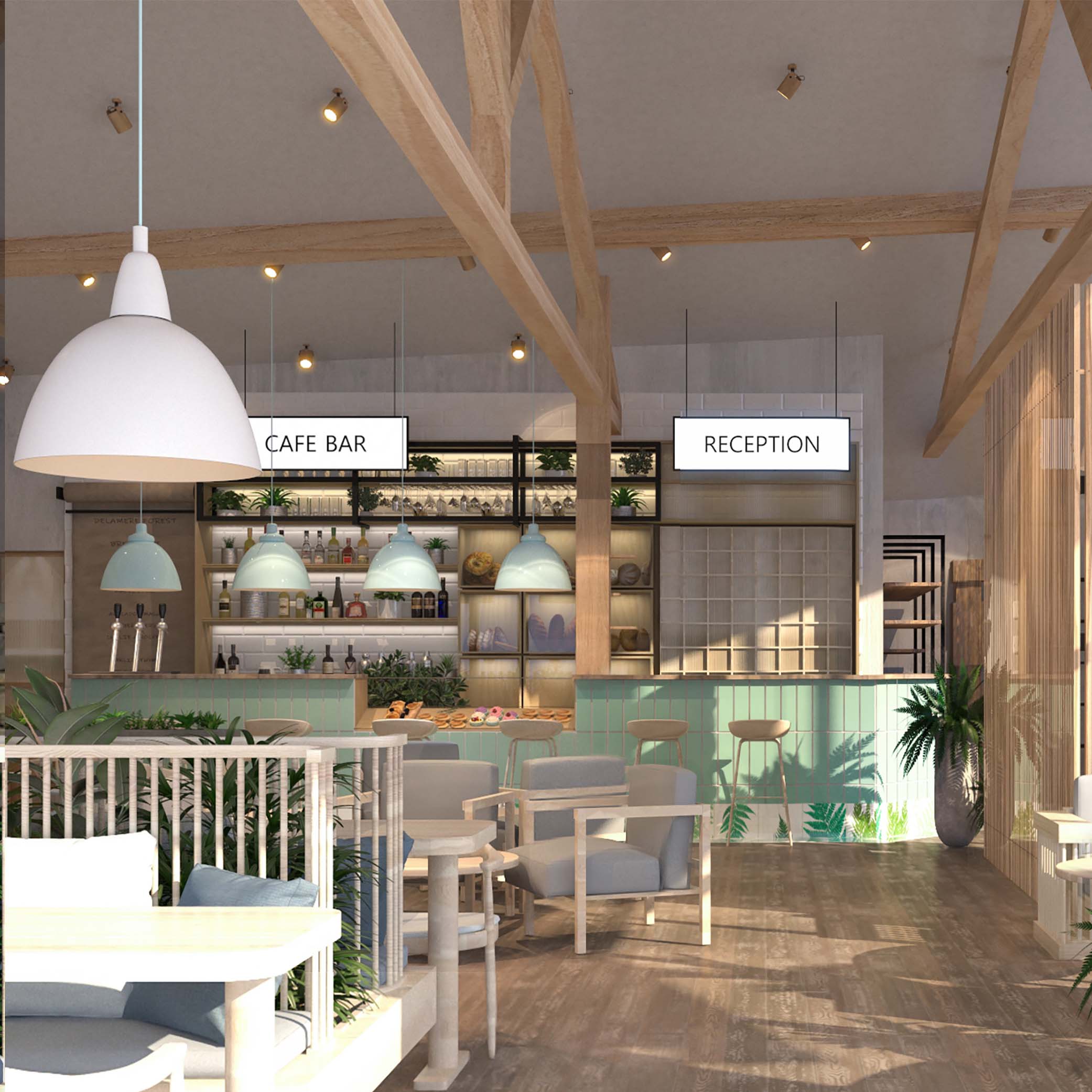 Cafe Design: Forest Holidays Bar Visual