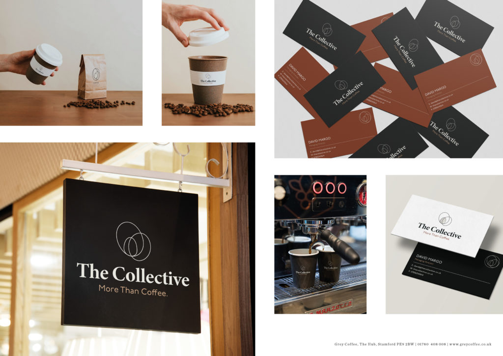 The Collective - Brand Visuals - Coffee Cup + Signage 